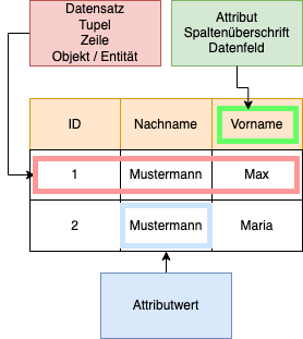 Datenbankfelder
